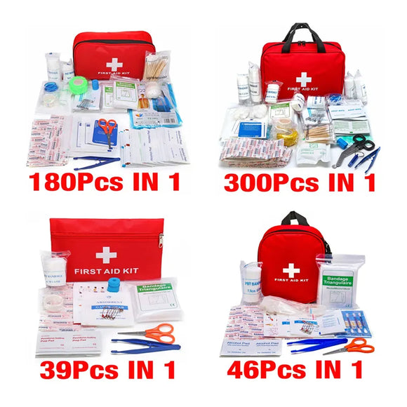 Handy Household First Aid Kit with Labelled Compartments Outdoor Travel Portable Survival Kit Sportsman Series Life Medicine Bag