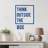Creative Thinking Inspirational Quotes Wall Decal Motivational Vinyl Wall Stickers for Living Room Study Room Home Office Decor