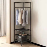 Corner coat rack Clothes rack Hangers triangle hangers Bedroom shelving Floor-to-ceiling clothes storage shelves