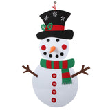 DIY Felt Christmas Tree Kids Toys For Children Kindergarten Crafts Snowman Educational Toys Decoration Best Gifts For Children