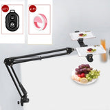 Photography Phone Clip Bracket+Suspension Arm Stand Clip Holder and Table Mounting Clamp Pop Kits for Live Show Shooting Video
