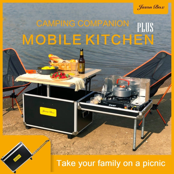 Folding Outdoor Mobile Portable Picnic and Barbecue Stove