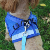 Vest Harness Leash Adjustable Mesh Vest Dog Harness Collar Chest Strap Leash Harnesses With Traction Rope XS/S/M/L/XL