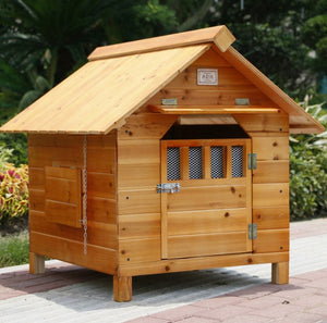 Outdoor Solid Fir Wood Dog House