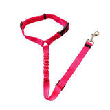 Dog Seat Belt Adjustable Puppy Pet Car Rope Safety Seatbelt Reflective Elastic Bungee Vehicle Dog Chest Blet Harness CL171