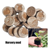 10 pieces 3cm diameter seedling mud compressed soil block