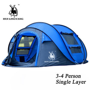 HUI LINGYANG Throw Tent Outdoor Automatic Waterproof