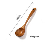 Thailand Teak Natural Wood Tableware Cooking Spoons Scoop