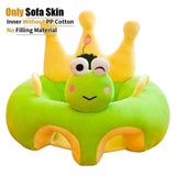 Baby Sofa Chair Cushion COVER Cartoon Crown Plush Seat Pads Floor Cushions Comfortable Filler Cradle Mat for Toddler Children