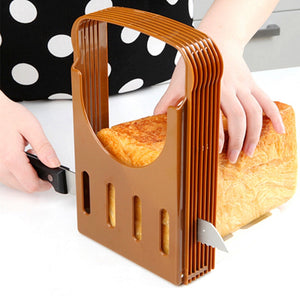 Toast Bread Slicer Plastic Foldable Loaf Cutter Rack