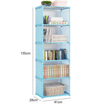 Fashion Simple Non-woven Bookshelves Two-layer Dormitory Bedroom Storage Shelves Bookcase Children's Assembly Bookcase