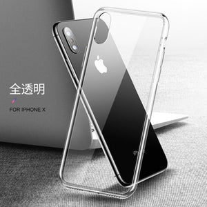 Ultra Thin Slim Clear Soft TPU Funda For iPhone X XS 8 7 6 5 S Plus Case Transparent For iPhone 11 12 Pro Max XR SE 2 2020 Cover