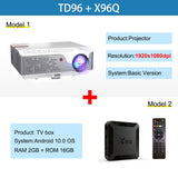 ThundeaL Full HD Native 1080P Projector TD96 TD96W Projetor LED Wireless WiFi Android Multi-Screen Beamer 3D Video HD Proyector
