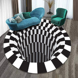 3D Round Carpets for Living Room