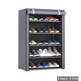 Multi-layer Simple Shoe Cabinet DIY Assembled Space-saving Shoe Organizer Shelf Home Dorm Storage Closet Dustproof Shoes Rack