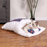 Removable Dog Cat Bed Cat Sleeping Bag Sofas Mat Winter Warm Cat House Small Pet Bed Puppy Kennel Nest Cushion Pet Products