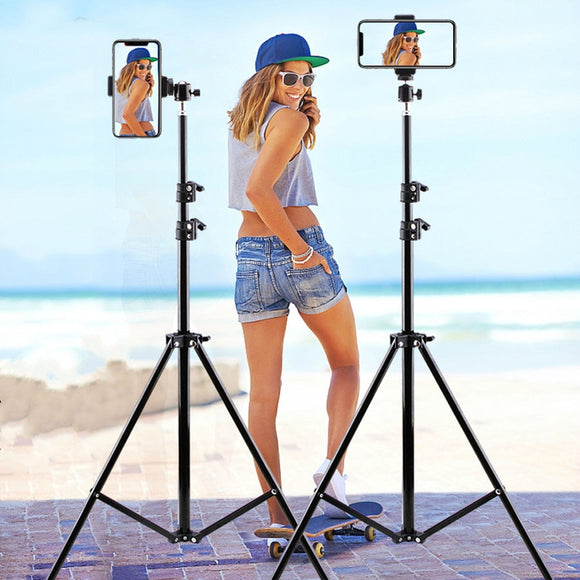 Live Photo Blogger Foldable Tripod For iphone Xiaomi Huawei Mobile Phone Smartphone Tripod For Phone 19 50 160 210CM Camera