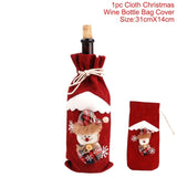 Christmas Wine Bottle Cover Merry Christmas Decor For Home 2020