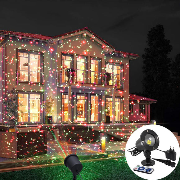 Moving Full Sky Star Laser Projector Landscape Lighting Red&Green Christmas Party LED Stage Light