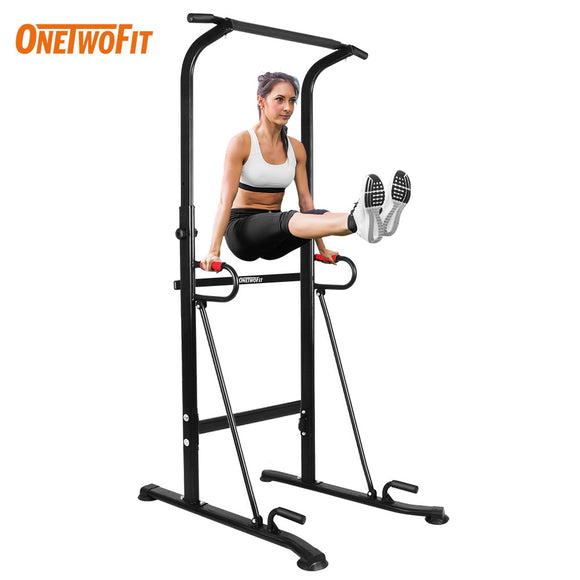 Onetwofit Indoor Pull Up Bar Home Gym Equipment Horizontal Bar Sport Equip Fitness Equipment Workout Pull Up Station Power Tower