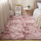 Fluffy Tie Dye Carpets For Bedroom Decor Modern Home Floor Mat Large Washable Nordica in the Living Room Soft White Shaggy Rug