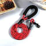 Hot Dog Leash Reflective Nylon Leashes Medium Large Puppy Durable Collar Leashes Lead Rope For Cat Big Small Pet Harness 7 Color
