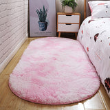 Bubble Kiss Oval Fluffy Carpet For Living Room Plush Bedroom Rugs 4.5CM Long Pile 10 Colors Customized Home Decor Rugs Floor Mat