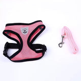 Cat Dog Adjustable Harness Vest Walking Lead Leash For Puppy Dogs Collar Polyester Harness For Small Medium Dog Cat Accessories