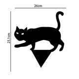 Halloween Props Black Cat Silhouette Halloween Yard Sign Lawn Stakes Terror Party Supplies Interesting Halloween Decoration