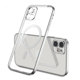 Original Magsafe Magnetic Wireless Charging Plating Case For iPhone 12 11 Pro Max 12 Mini 13 Back Phone Cover Accessories