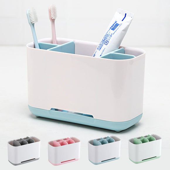 Electric Toothbrush Holder Bedroom Storage Shelf Plastic Containers Baskets Home Organizer Accessories Makeup Dental Brush Rack