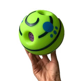 14CM Wobble Wag Giggle Ball Silicon Jumping Interactive Dog Toy Puppy Chew Funny Sounds Dog Play Ball Training Sport Pet Toys