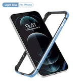 Luxury Aluminum Metal Silicone Bumper Protective Shell for IPhone 13 Mini 13 Pro Max 13 Pro 12Pro 12 11Mobile Phone Accessories