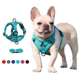 Dog Harness with 150cm Leash Set No Pull No Choke Dog Vest Adjustable Reflective Breathable for Dogs