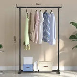 Coat Rack Drying Clothes Rack Coat Rack Bedroom Clothing Rack Portable Clothes Hanger with Wheels Can Be Moved Simple Coat Rack