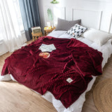 Fleece Plaid on The Sofa Soft Adult Cover Throw Blankets Winter Bed Blankets Warm Stitch Fluffy Bedspread Plaid for Sofa Bedroom