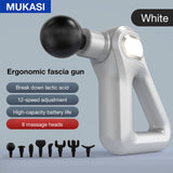 MUKASI Massage Gun Deep Tissue Electric Massager Neck Body Muscle Stimulation Percussion Pistol Pain Relief Relaxation Fitness